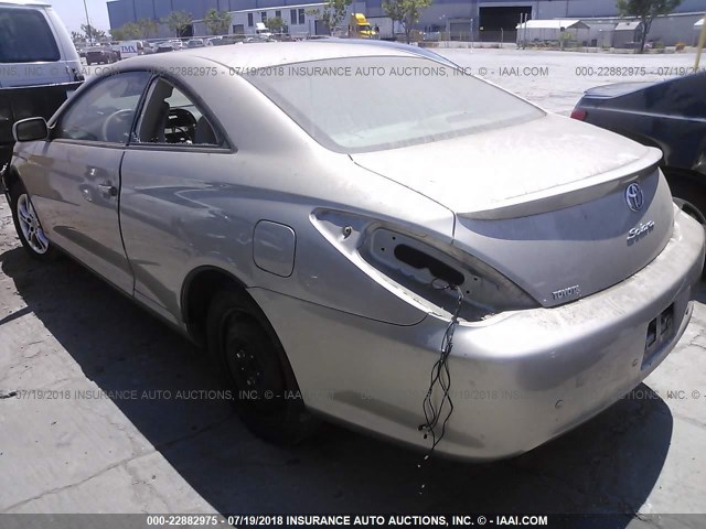 4T1CE30PX5U973783 - 2005 TOYOTA CAMRY SOLARA SE/SLE ოქროსფერი ფოტო 3