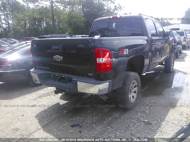 2GCEK13M671502319 - 2007 CHEVROLET SILVERADO K1500 CREW CAB BLACK photo 4