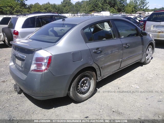 3N1AB6AP8BL684835 - 2011 NISSAN SENTRA 2.0/2.0S/SR/2.0SL GRAY photo 4