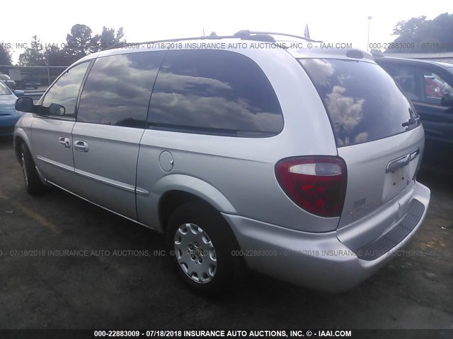 2C8GP44G71R155594 - 2001 CHRYSLER TOWN & COUNTRY LX SILVER photo 3