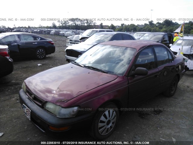 JT2AE09B2R0067988 - 1994 TOYOTA COROLLA LE/DX RED photo 2