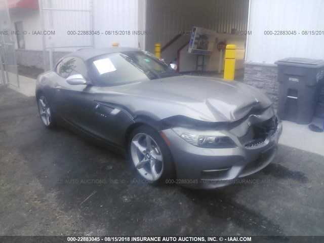 WBALM1C55CE633810 - 2012 BMW Z4 SDRIVE35IS GRAY photo 1