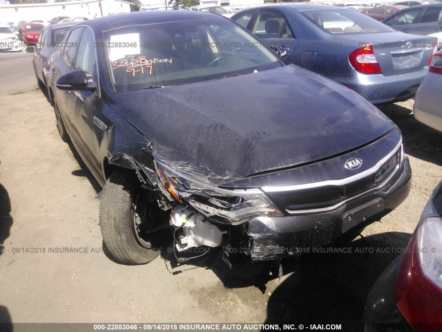 KNAGU4LC9H5004544 - 2017 KIA OPTIMA HYBRID/EX BLACK photo 1