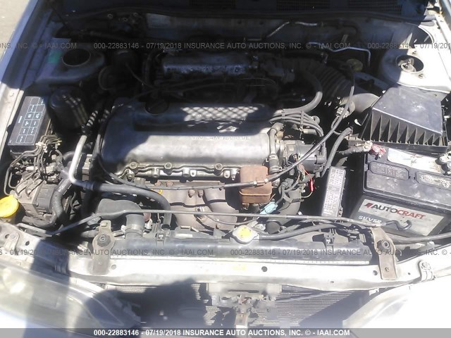 JNKCP11A42T512494 - 2002 INFINITI G20 SILVER photo 10