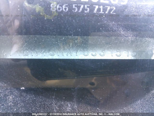 4T1BK46KX7U531515 - 2007 TOYOTA CAMRY NEW GENERAT LE/XLE/SE GOLD photo 9