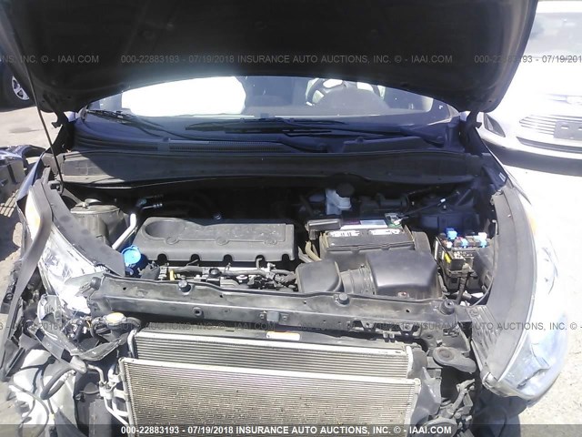 KM8JU3AC4BU207954 - 2011 HYUNDAI TUCSON GLS/LIMITED შავი ფოტო 10