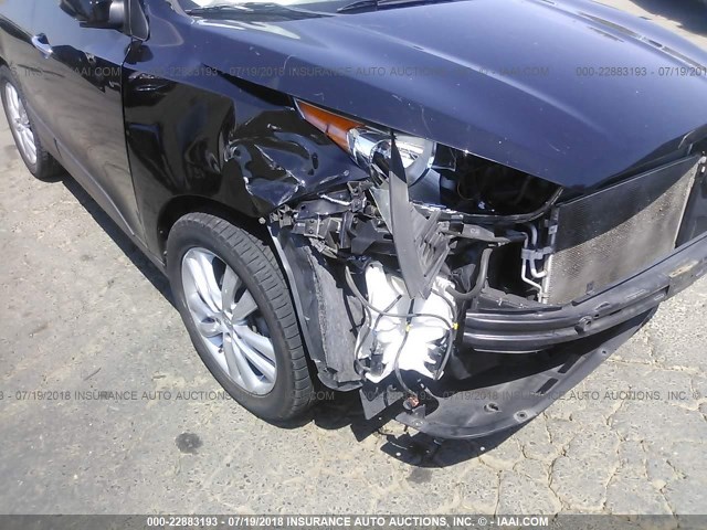 KM8JU3AC4BU207954 - 2011 HYUNDAI TUCSON GLS/LIMITED შავი ფოტო 6