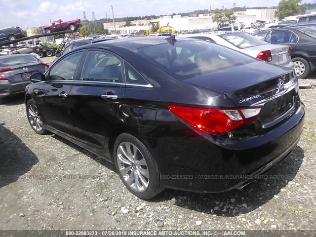 5NPEC4AC9CH387927 - 2012 HYUNDAI SONATA SE/LIMITED BLACK photo 3