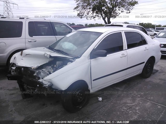 JTDBR32E130047812 - 2003 TOYOTA COROLLA CE/LE WHITE photo 2