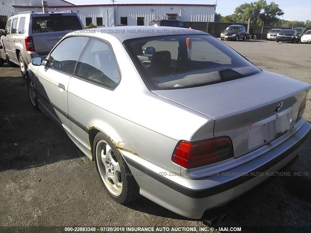 WBSBF0329SEN90962 - 1995 BMW M3 AUTOMATIC SILVER photo 3