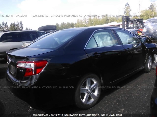4T1BF1FKXCU168811 - 2012 TOYOTA CAMRY SE/LE/XLE 黑色 照片 4