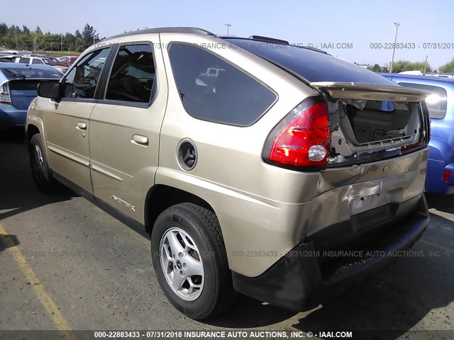 3G7DA03E85S503361 - 2005 PONTIAC AZTEK GOLD photo 3