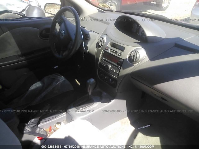 1G8AL55B77Z158404 - 2007 SATURN ION LEVEL 3 RED photo 5