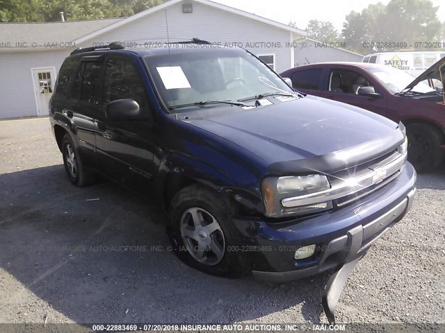 1GNDT13SX32351526 - 2003 CHEVROLET TRAILBLAZER  BLUE photo 1