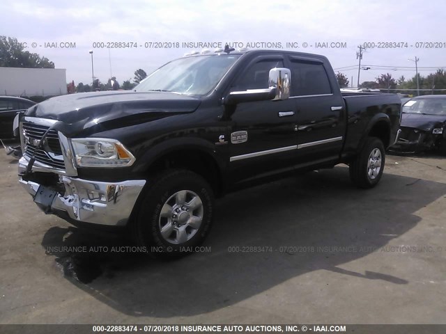 3C6UR5GL8JG107984 - 2018 RAM 2500 LONGHORN BLACK photo 2