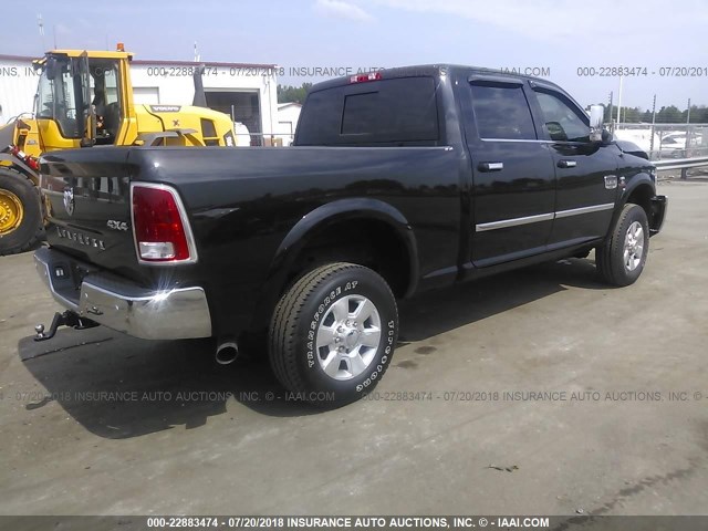 3C6UR5GL8JG107984 - 2018 RAM 2500 LONGHORN BLACK photo 4