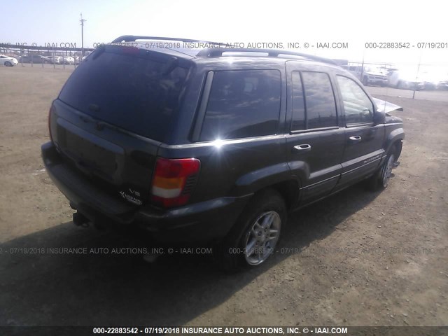 1J4GW48N44C110133 - 2004 JEEP GRAND CHEROKEE LAREDO/COLUMBIA/FREEDOM 黑色 照片 4