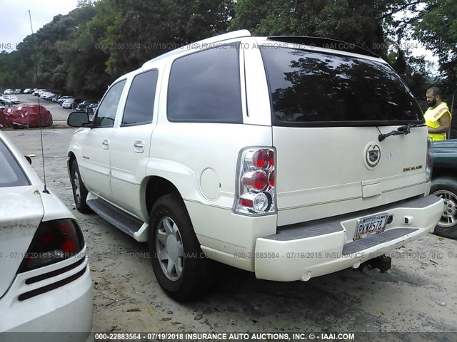 1GYEK63NX2R200712 - 2002 CADILLAC ESCALADE LUXURY WHITE photo 3