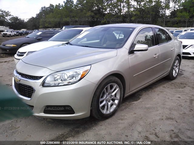 1G11C5SL3FF319018 - 2015 CHEVROLET MALIBU 1LT 金色 照片 2