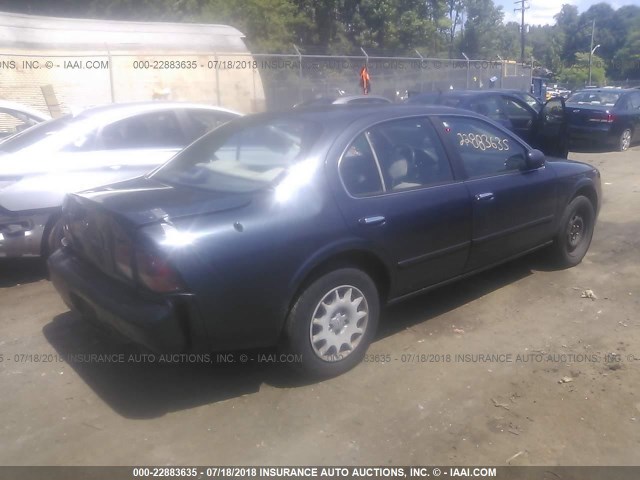 JN1CA21D7WM929596 - 1998 NISSAN MAXIMA GLE/GXE/SE BLUE photo 4