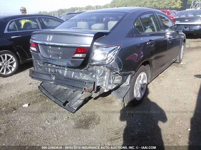 19XFB2F58DE056624 - 2013 HONDA CIVIC LX GRAY photo 6