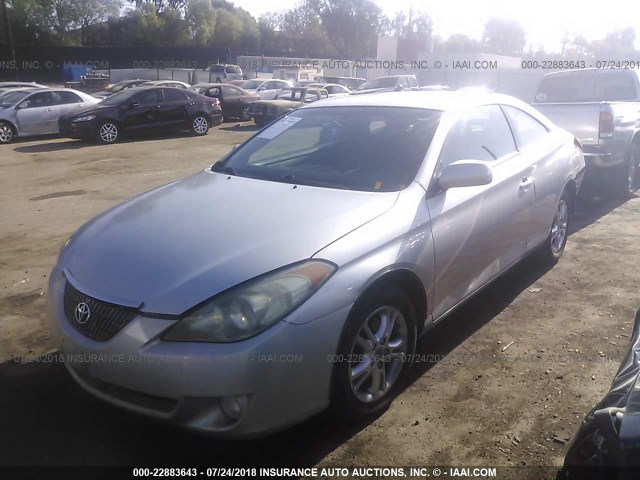 4T1CE38P74U890184 - 2004 TOYOTA CAMRY SOLARA SE/SLE SILVER photo 2