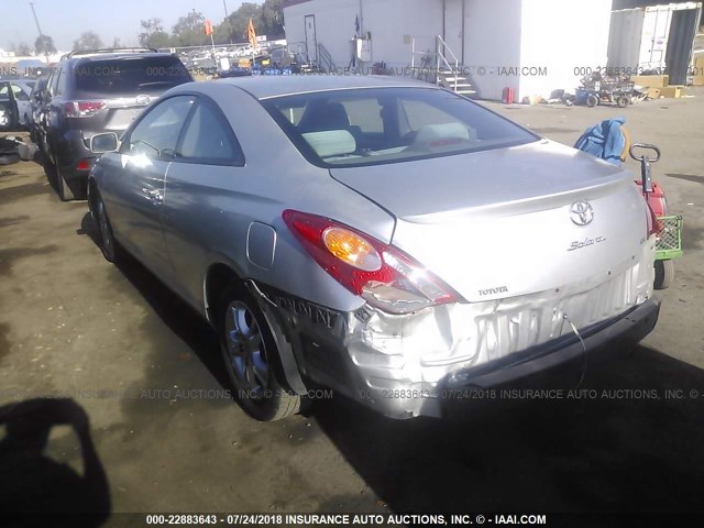 4T1CE38P74U890184 - 2004 TOYOTA CAMRY SOLARA SE/SLE SILVER photo 3