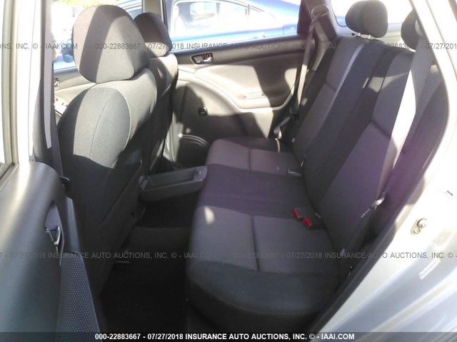 2T1KR32E24C242082 - 2004 TOYOTA COROLLA MATRIX XR SILVER photo 8