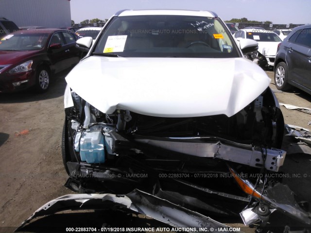 5TDKKRFH7ES012624 - 2014 TOYOTA HIGHLANDER XLE WHITE photo 6