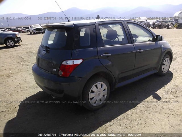 JTKKT624060134513 - 2006 TOYOTA SCION XA შავი ფოტო 4