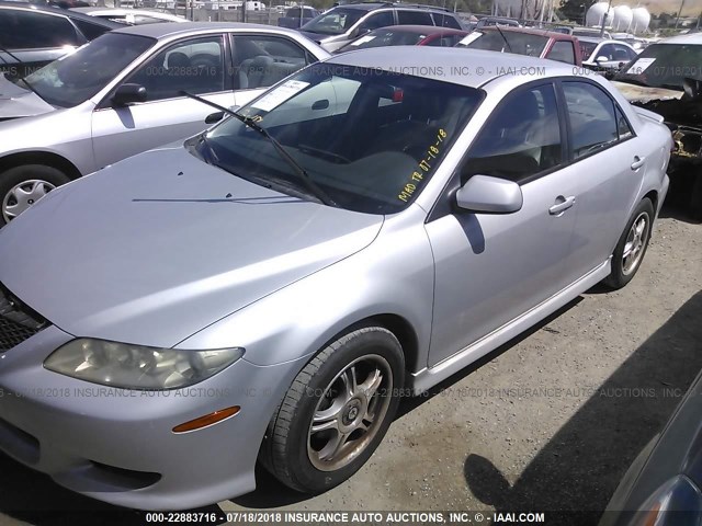 1YVFP80D945N95733 - 2004 MAZDA 6 S SILVER photo 2