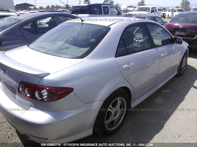 1YVFP80D945N95733 - 2004 MAZDA 6 S SILVER photo 4