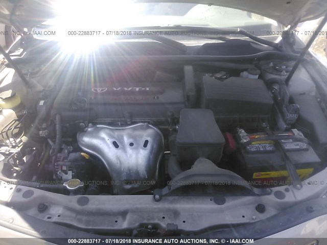 4T1BE46K07U621814 - 2007 TOYOTA CAMRY NEW GENERAT CE/LE/XLE/SE GOLD photo 10