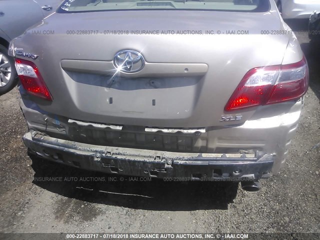 4T1BE46K07U621814 - 2007 TOYOTA CAMRY NEW GENERAT CE/LE/XLE/SE GOLD photo 6