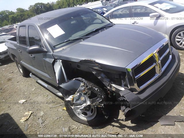 1D7HE28K76S532323 - 2006 DODGE DAKOTA QUAD/ST GRAY photo 1