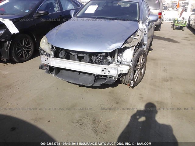 JTHBK262185058526 - 2008 LEXUS IS 250 BLUE photo 6