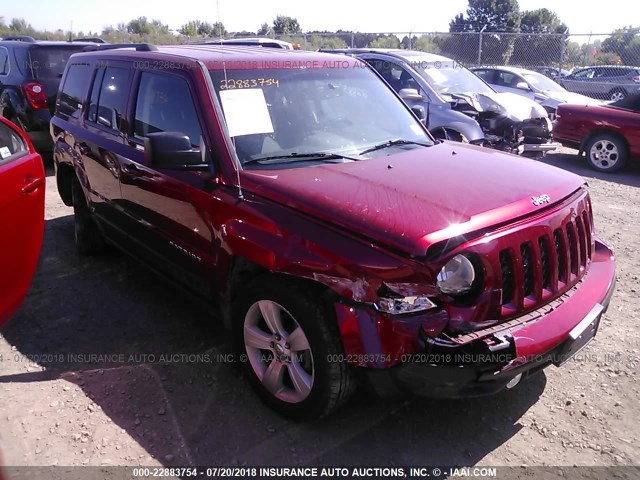 1C4NJPFB7ED513475 - 2014 JEEP PATRIOT LATITUDE RED photo 1