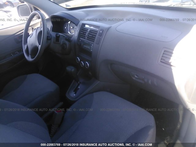 KM8JM12B16U373722 - 2006 HYUNDAI TUCSON GL WHITE photo 5