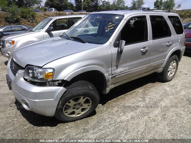 1FMYU94156KD09776 - 2006 FORD ESCAPE LIMITED SILVER photo 2