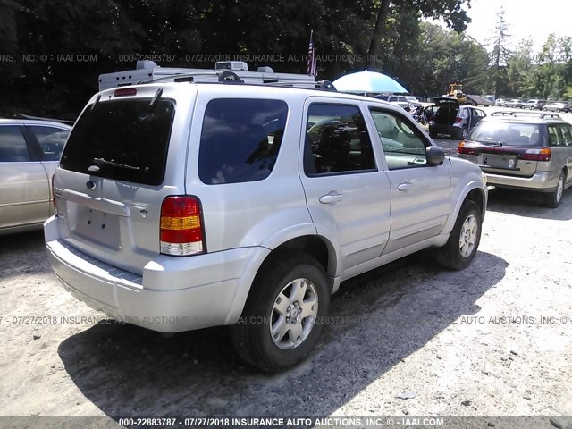 1FMYU94156KD09776 - 2006 FORD ESCAPE LIMITED SILVER photo 4