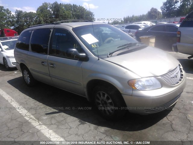 2C4GP74L72R630954 - 2002 CHRYSLER TOWN & COUNTRY EX GOLD photo 1