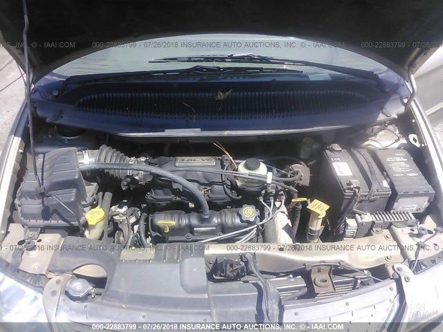 2C4GP74L72R630954 - 2002 CHRYSLER TOWN & COUNTRY EX GOLD photo 10