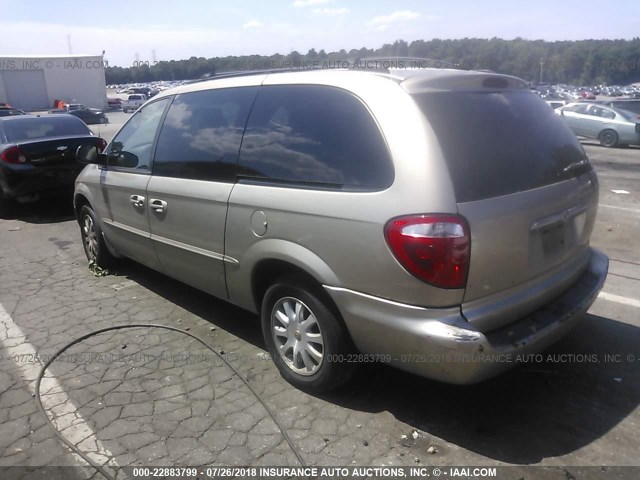 2C4GP74L72R630954 - 2002 CHRYSLER TOWN & COUNTRY EX GOLD photo 3