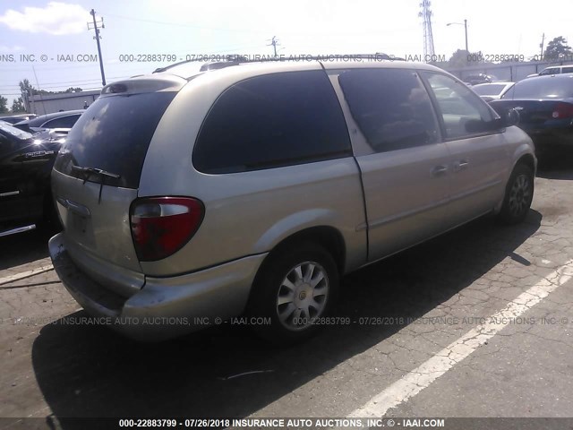 2C4GP74L72R630954 - 2002 CHRYSLER TOWN & COUNTRY EX GOLD photo 4