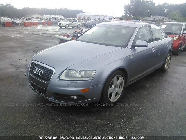 WAUEH74F06N192261 - 2006 AUDI A6 S-LINE 3.2 QUATTRO SILVER photo 2