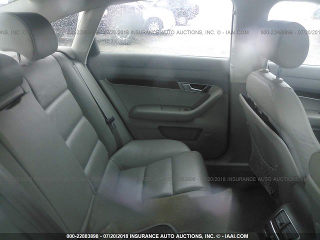 WAUEH74F06N192261 - 2006 AUDI A6 S-LINE 3.2 QUATTRO SILVER photo 8