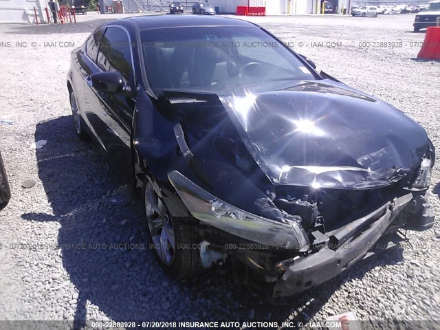 1HGCS2B82BA003308 - 2011 HONDA ACCORD EXL BLACK photo 1