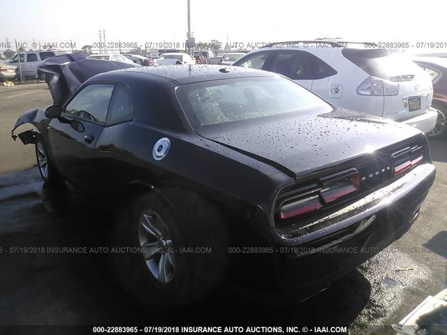 2C3CDZAG8GH288703 - 2016 DODGE CHALLENGER SXT BLACK photo 3