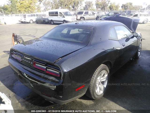 2C3CDZAG8GH288703 - 2016 DODGE CHALLENGER SXT BLACK photo 4