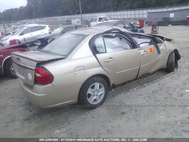 1G1ZT54885F202531 - 2005 CHEVROLET MALIBU LS Алтын фото 4